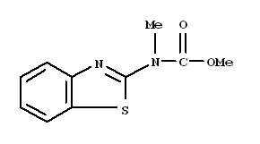 Molecular Structure of 58663-62-0 (Carbamic acid, 2-benzothiazolylmethyl-, methyl ester (9CI))